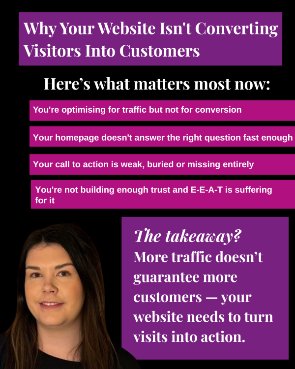 Why Your Website Isn't Converting Visitors Into Customers