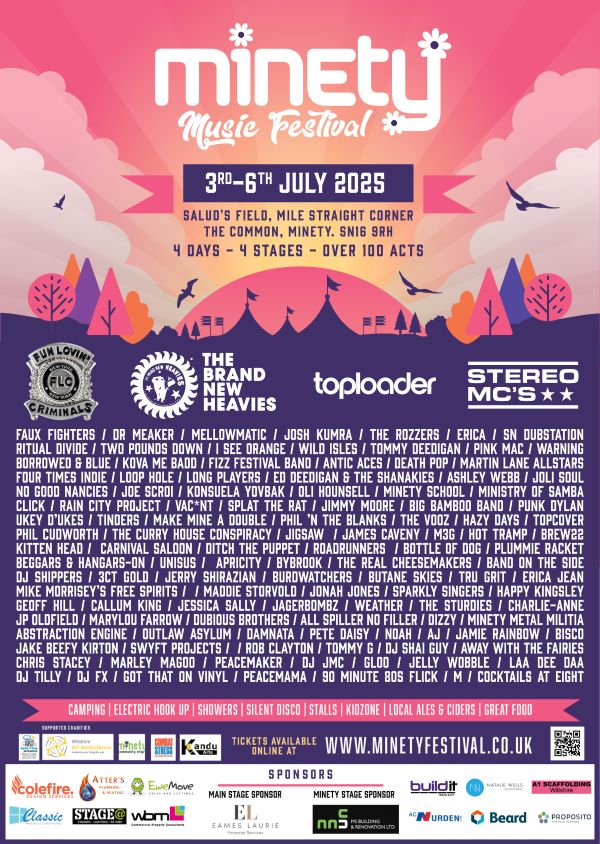 Win a Family Weekend Camping Ticket to Minety Music Festival