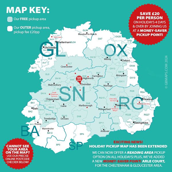 Client Image: Barnes Holiday pickup map