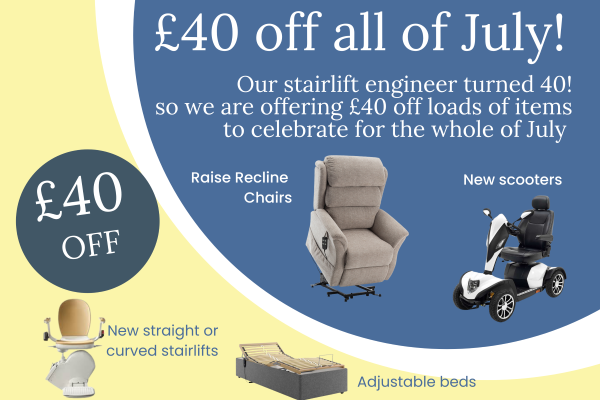 £40 OFF All of July at Swindon Mobility 