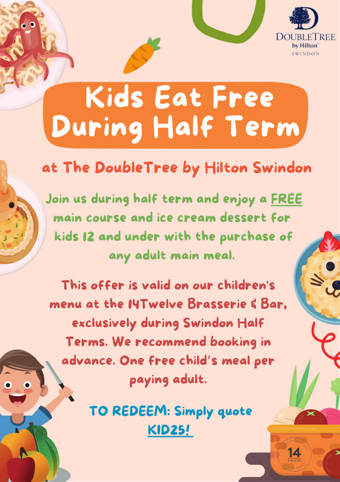 Kids Eat FREE This Half Term at Doubletree by Hilton