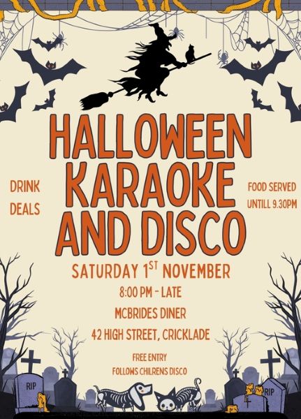 Client Image: McBrides Halloween Flyer