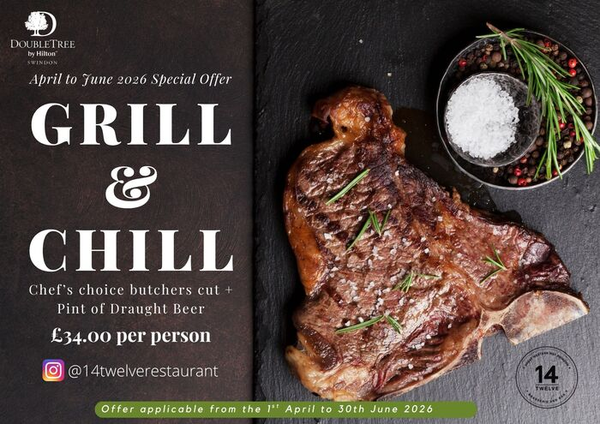 Grill & Chill Offer at 14Twelve Restaurant Swindon