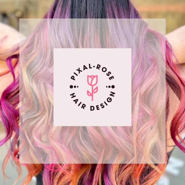 Client Image: Pixal-Rose Hair Design Logo